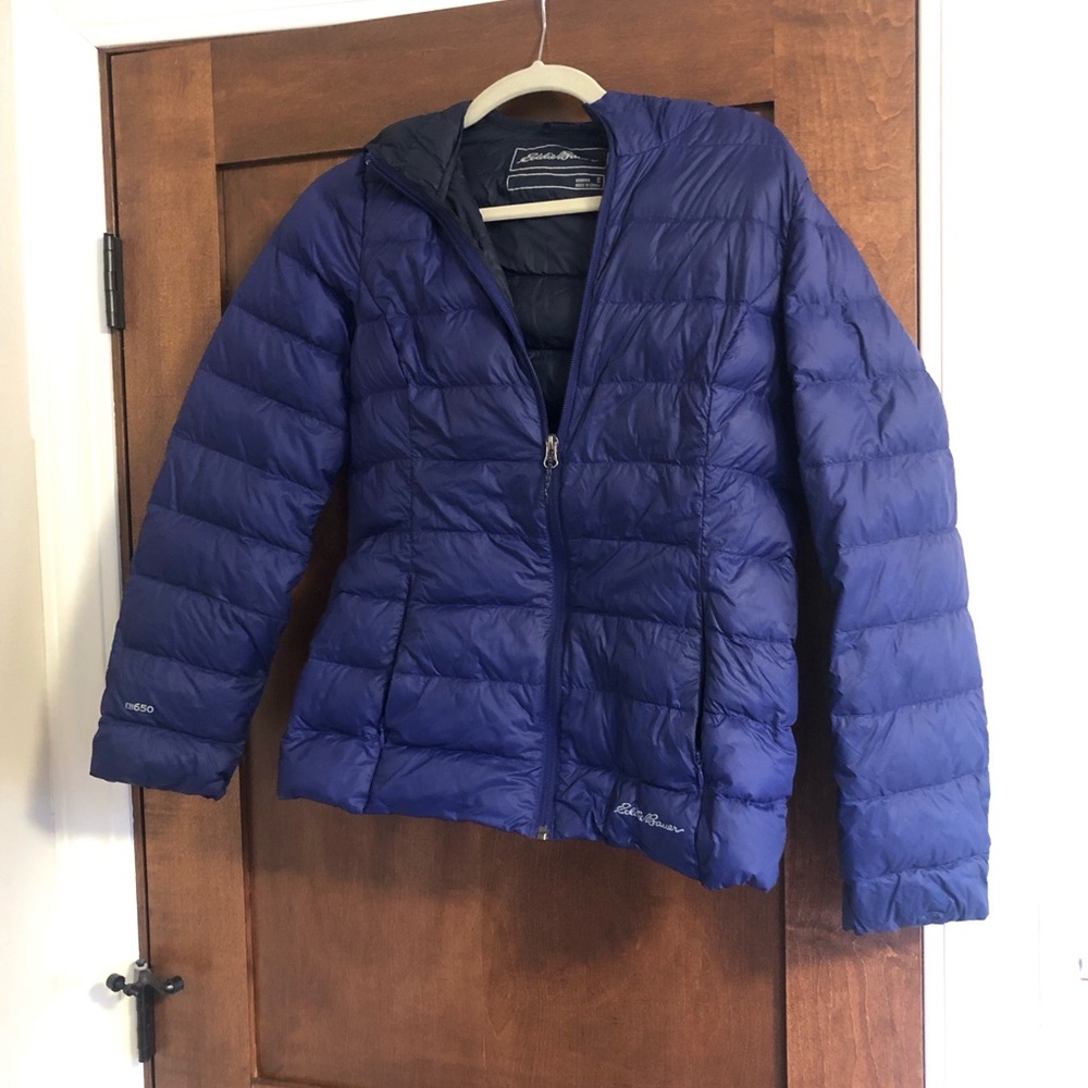 Eddie Bauer 650 fill hooded jacket